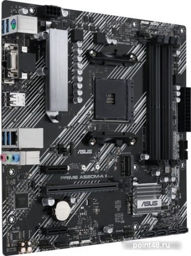 Материнская плата Asus PRIME A520M-A II Soc-AM4 AMD A520 4xDDR4 mATX AC`97 8ch(7.1) GbLAN RAID+VGA+HDMI+DP фото 2