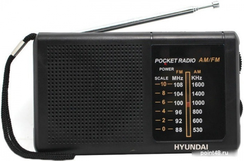 Купить Радиоприемник портативный Hyundai H-PSR130 черный в Липецке
