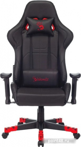 Кресло игровое A4Tech Bloody GC-550 черный эко.кожа крестовина фото 3