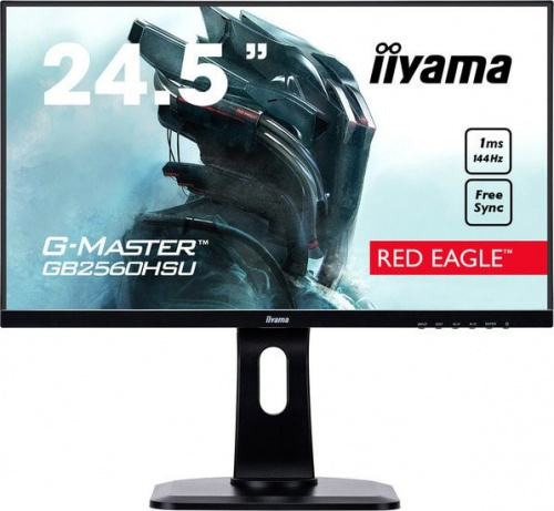 Купить Монитор Iiyama 24.5  G-Master GB2560HSU-B1 черный TN LED 1ms 16:9 HDMI M/M матовая HAS Pivot 400cd 170гр/160гр 1920x1080 DisplayPort FHD USB 5.6кг в Липецке