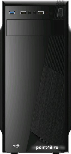 Корпус Aerocool CS-1101 черный без БП ATX 2x120mm 1x140mm 2xUSB2.0 1xUSB3.0 audio фото 2