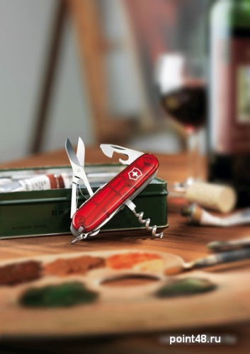Купить Нож перочинный Victorinox Climber (1.3703.T) 91мм 14функций красный полупрозначный карт.коробка в Липецке фото 3