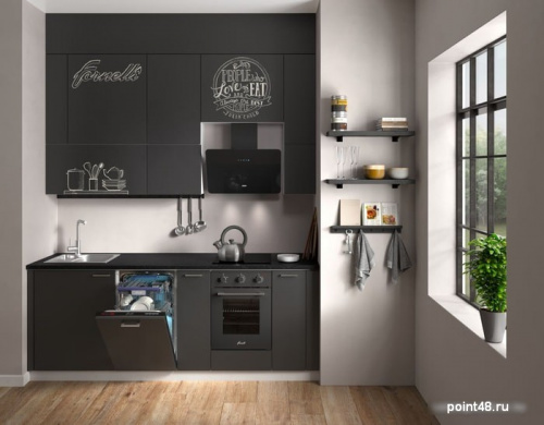 Купить Кухонная вытяжка Krona Liora 600 S (черный) в Липецке фото 2