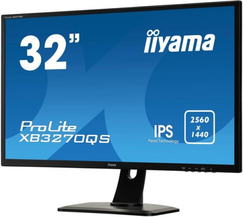 Купить Монитор Iiyama 32  ProLite XB3270QS-B1 черный IPS 4ms 16:9 DVI HDMI M/M матовая HAS Pivot 1200:1 300cd 178гр/178гр 2560x1440 DisplayPort в Липецке фото 2
