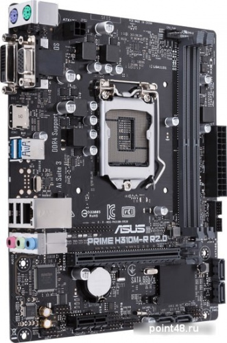 Материнская плата Asus PRIME H310M-R R2.0 Soc-1151v2 Intel H310 2xDDR4 mATX AC`97 8ch(7.1) GbLAN+VGA+DVI+HDMI White Box фото 3
