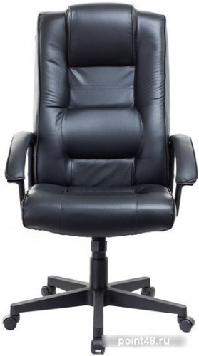 Кресло руководителя Бюрократ T-9906N/BLACK черный кожа фото 2