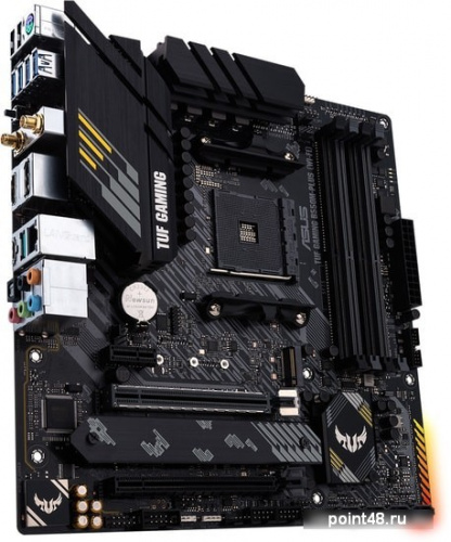 Материнская плата Asus TUF GAMING B550M-PLUS (WI-FI) Soc-AM4 AMD B550 4xDDR4 mATX AC`97 8ch(7.1) 2.5Gg RAID+HDMI+DP фото 2