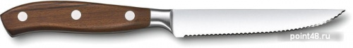 Купить Нож кухонный Victorinox Grand Maitre (7.7200.12WG) кованый для стейка лезв.120мм серрейт. заточка дерево подар.коробка в Липецке фото 2