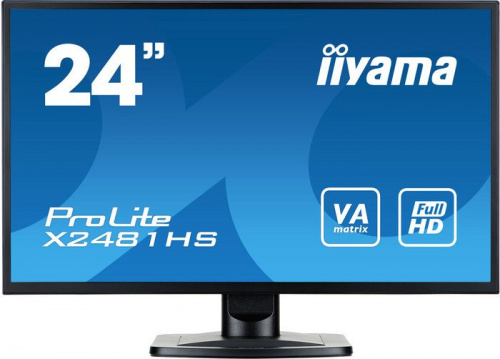 Купить Монитор Iiyama 23.6  X2481HS-B1 черный VA LED 6ms 16:9 DVI HDMI M/M матовая 250cd 178гр/178гр 1920x1080 D-Sub FHD 3.7кг в Липецке