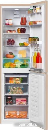 Холодильник Beko RCNK335E20VSB бежевый (двухкамерный) в Липецке фото 3
