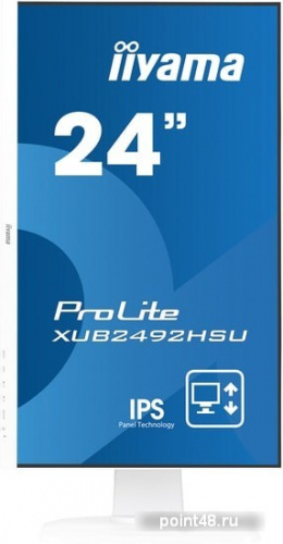 Купить Монитор Iiyama 23.8  ProLite XUB2492HSU-W1 белый IPS LED 5ms 16:9 HDMI M/M матовая HAS Pivot 1000:1 250cd 178гр/178гр 1920x1080 D-Sub DisplayPort FHD USB 5.4кг в Липецке фото 2