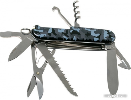 Купить Нож перочинный Victorinox Huntsman (1.3713.942) 91мм 15функций морской камуфляж в Липецке фото 2