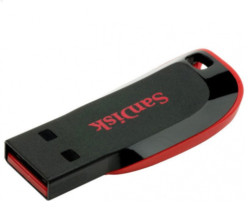 Купить Память SanDisk Cruzer Blade  32GB, USB 2.0 Flash Drive, красный, черный в Липецке фото 2