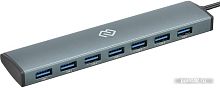 Разветвитель USB-C Digma HUB-7U3.0-UC-G 7порт. серый