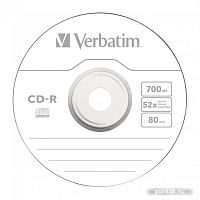 Купить Диск CD-R 700Mb Verbatim 52x Cake Box (100шт) в Липецке