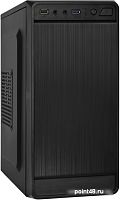 Корпус Exegate EX283128RUS   Minitower   BAA-108U Black, mATX, <AAA350, 80mm>, 1*USB+1*USB3.0, Audio