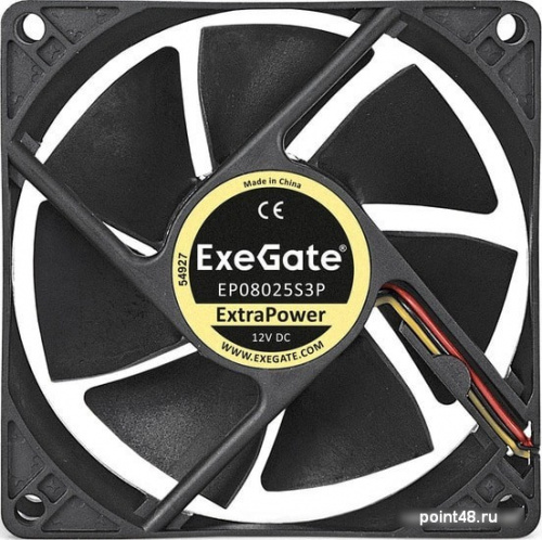 Вентилятор для корпуса ExeGate ExtraPower EP08025S3P EX166174RUS фото 2