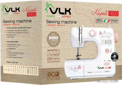 Купить Швейная машина VLK Napoli 1600 электромеханическое управление, 13 операций в Липецке фото 2
