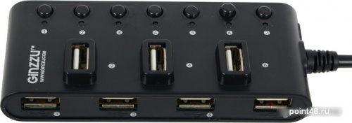 Разветвитель GINZZU GR-487UB (7xUSB 2.0)