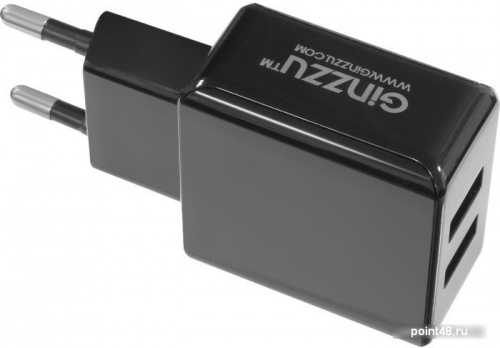 Сетевое зар./устр. GINZZU GA-3312UB + Дата-кабель microUSB, черный в Липецке фото 2