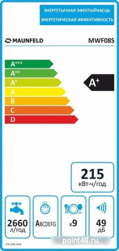 Посудомоечная машина MAUNFELD MWF08S в Липецке фото 3