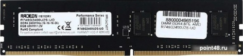 Память DDR4 8Gb 2400MHz AMD R748G2400U2S-UO OEM PC4-19200 CL16 DIMM 288-pin 1.2В