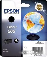 Купить Картридж струйный Epson T266 C13T26614010 черный (5.8мл) для Epson WF-100W в Липецке
