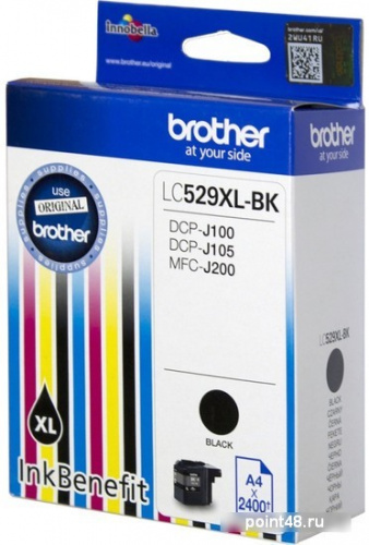 Купить Картридж BROTHER LC529XLBK, черный в Липецке