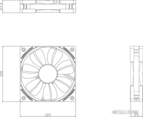 Вентилятор для корпуса Thermalright TL-R12 фото 2