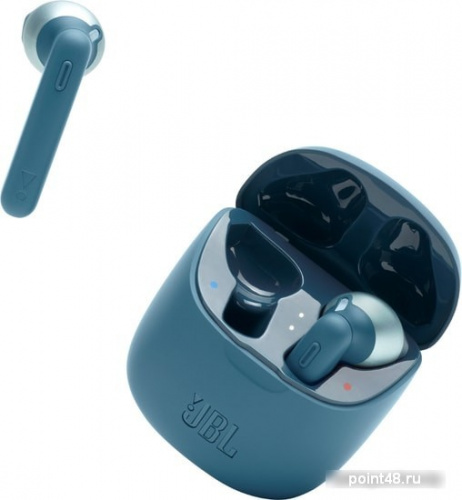 Купить Гарнитура вкладыши JBL T225 TWS синий беспроводные bluetooth в ушной раковине (JBLT225TWSBLU) в Липецке фото 3