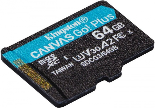 Купить Флеш карта microSDXC 64Gb Class10 Kingston SDCG3/64GB Canvas Go! Plus + adapter в Липецке фото 3