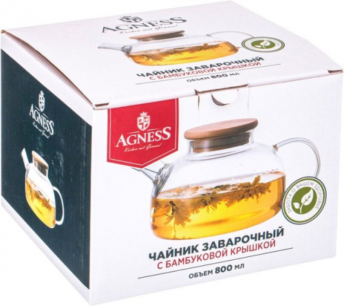 Купить Заварочный чайник AGNESS 250-118 0,9л в Липецке фото 2