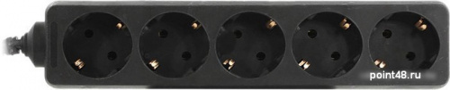 Купить Сетевой фильтр EXEGATE SPU-5-0.5B (5 роз/0.5M/UPS вилка) черный в Липецке фото 2