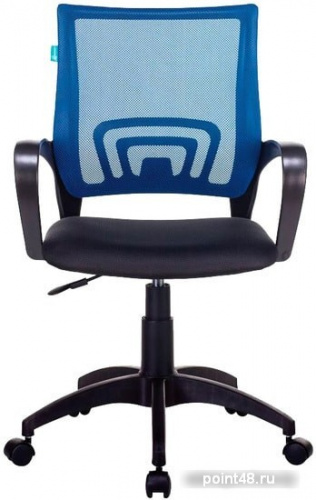 Кресло Бюрократ CH-695NLT синий TW-05 сиденье черный TW-11 сетка/ткань крестовина пластик фото 2