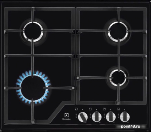 Газовая варочная панель Electrolux GPE 263 MB количество конфорок 4, цвет черный в Липецке