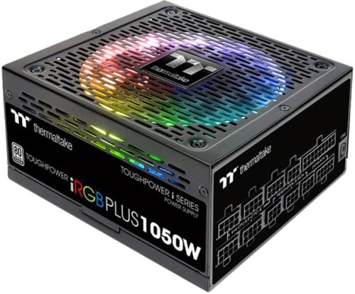 Блок питания Thermaltake ATX 1050W Toughpower iRGB Plus 80+ platinum (24+4+4pin) APFC 140mm fan 12xSATA Cab Manag RTL
