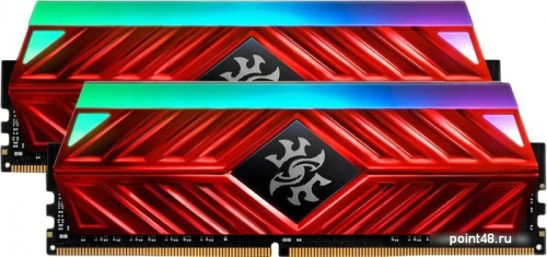 Память 16GB ADATA DDR4 3600 DIMM XPG SPECTRIX D41 RGB Red Gaming Memory AX4U36008G18I-DR41 Non-ECC, CL18, 1.35V, Kit 2x8GB, RTL