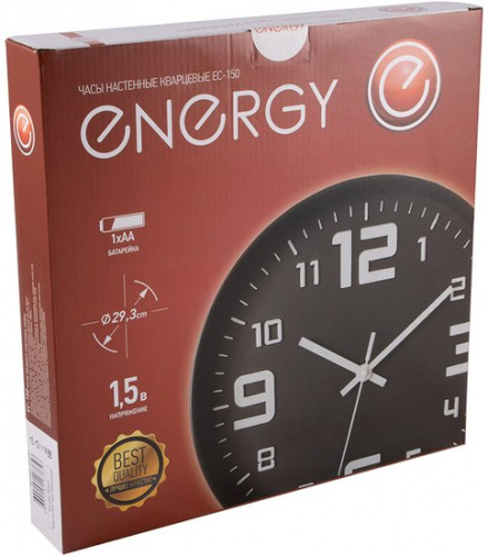 Купить Настенные часы Energy EC-150 (черный) в Липецке фото 3