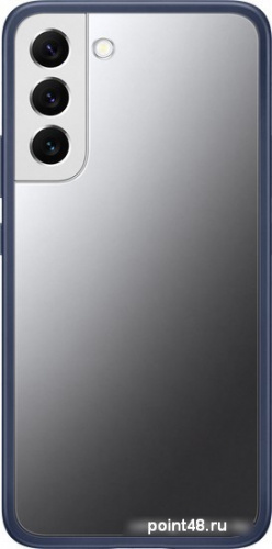 Чехол (клип-кейс) Samsung для Samsung Galaxy S22+ Frame Cover прозрачный/темно-синий (EF-MS906CNEGRU) в Липецке