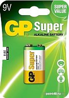 Купить Батарейка GP Super MN1604 (6LR61) Крона, алкалиновая, BC1 в Липецке