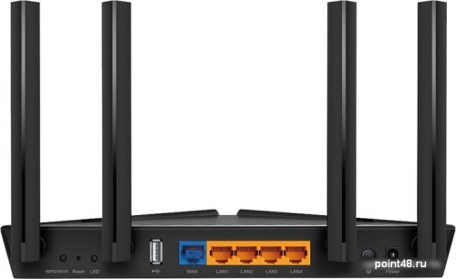 Купить Роутер беспроводной TP-Link Archer AX20 AX1800 10/100/1000BASE-TX черный в Липецке фото 3