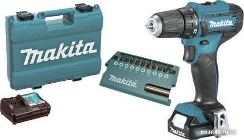 Купить Дрель-шуруповерт Makita DF333DAX13 (с 2-мя АКБ, кейс +набор оснастки) в Липецке фото 2