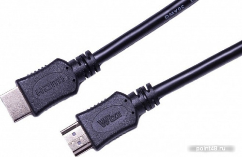 Купить Кабель HDMI [C-HM-HM-5M] Wize, 5 м, v.2.0, 19M/19M, позол.разъемы, экран, черный, пакет в Липецке