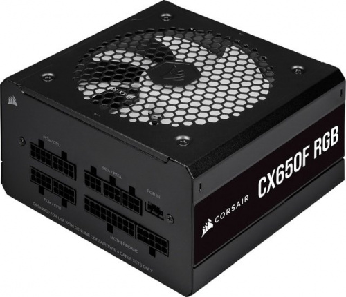 Блок питания Corsair CX650F RGB [CP-9020217-EU] 650W 80 Plus Bronze, полностью модульный {2} (617372) фото 2