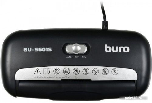 Купить Шредер Buro Home BU-S601S (секр.Р-1)/ленты/6лист./10лтр./пл.карты в Липецке фото 3