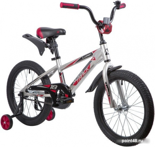 Купить Детский велосипед Novatrack Lumen 18 (серебристый/красный, 2019) в Липецке на заказ фото 2