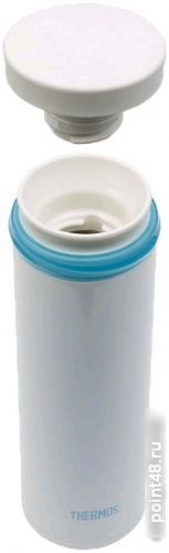 Купить Термос для напитков Thermos JNO-500-PRW 0.5л. белый/голубой картонная коробка (934215) в Липецке фото 2