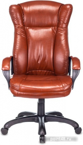 Кресло руководителя Бюрократ CH-879N коричневый Boroko-37 искусственная кожа крестовина пластик фото 2
