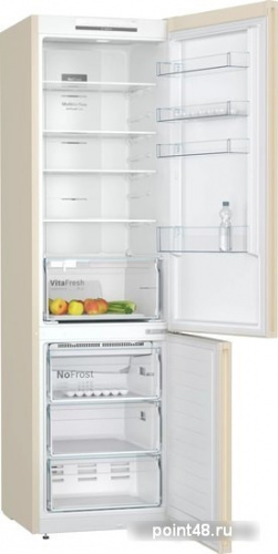 Холодильник Bosch KGN39UK25R бежевый (двухкамерный) в Липецке фото 2