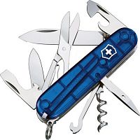 Купить Нож перочинный Victorinox Climber (1.3703.T2) 91мм 14функций синий полупрозрачный карт.коробка в Липецке